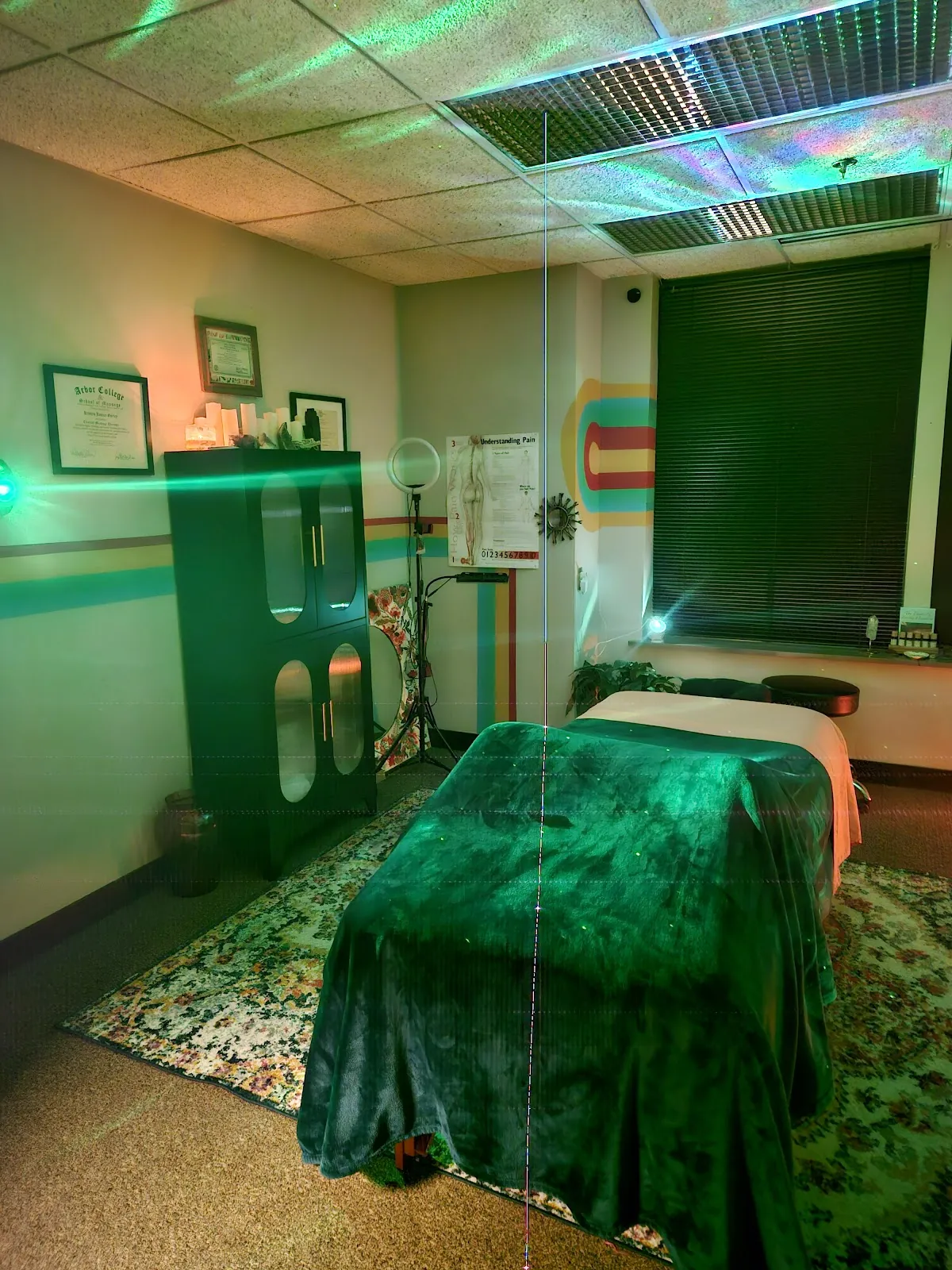 Blissful Body Sanctuary treatment room in Maryville, TN