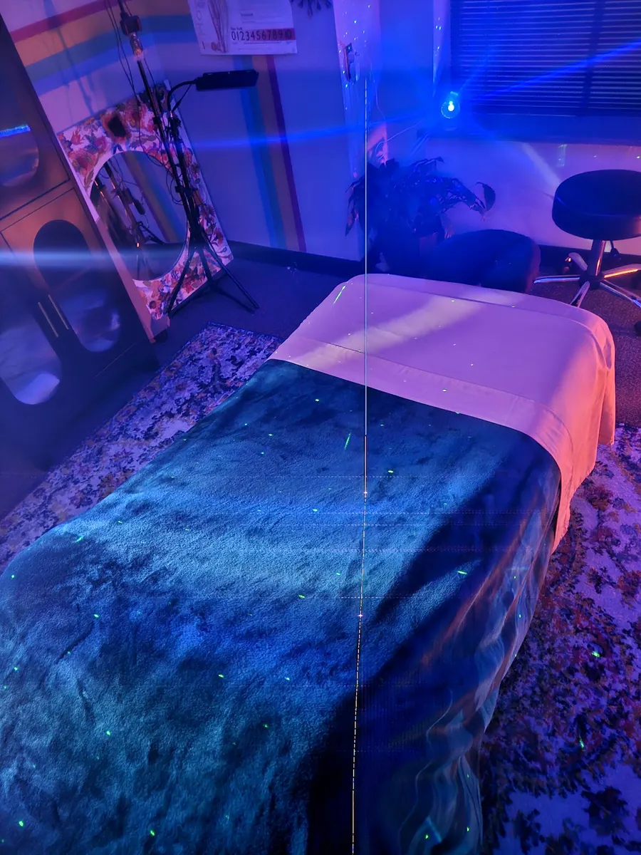 Bodywork session setup at Blissful Body Sanctuary